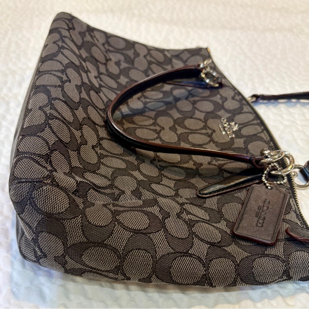 COACH Small Kelsey Satchel Signature Canvas Detachable Crossbody Strap GUC π©Άπ€©π€ - Picture 7 of 14